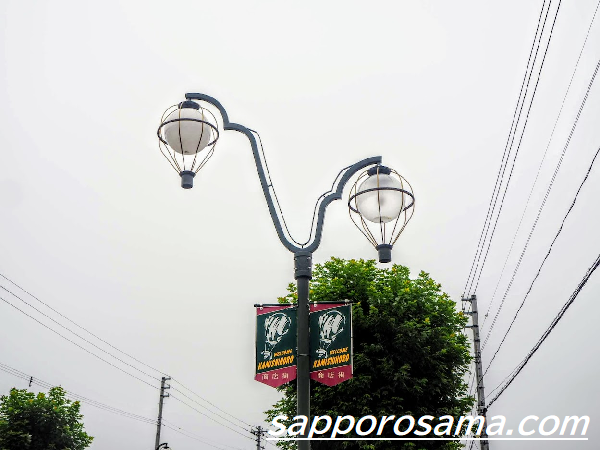 上士幌町の街灯が気球♡.png